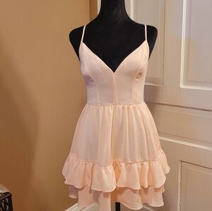 Bebe peach club dress